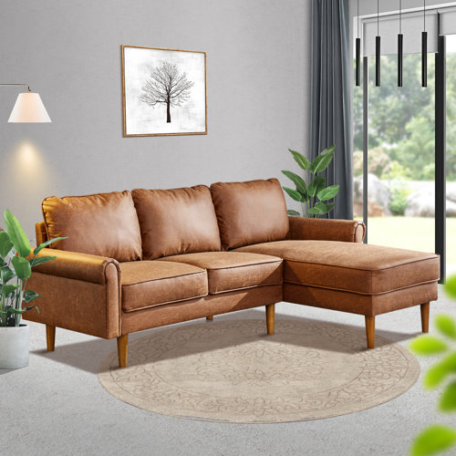 Winston Porter Kordian 81.5" Sectional Couch & Reviews Wayfair